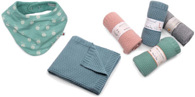 Nouveautes textiles pour bébé Moulin Roty